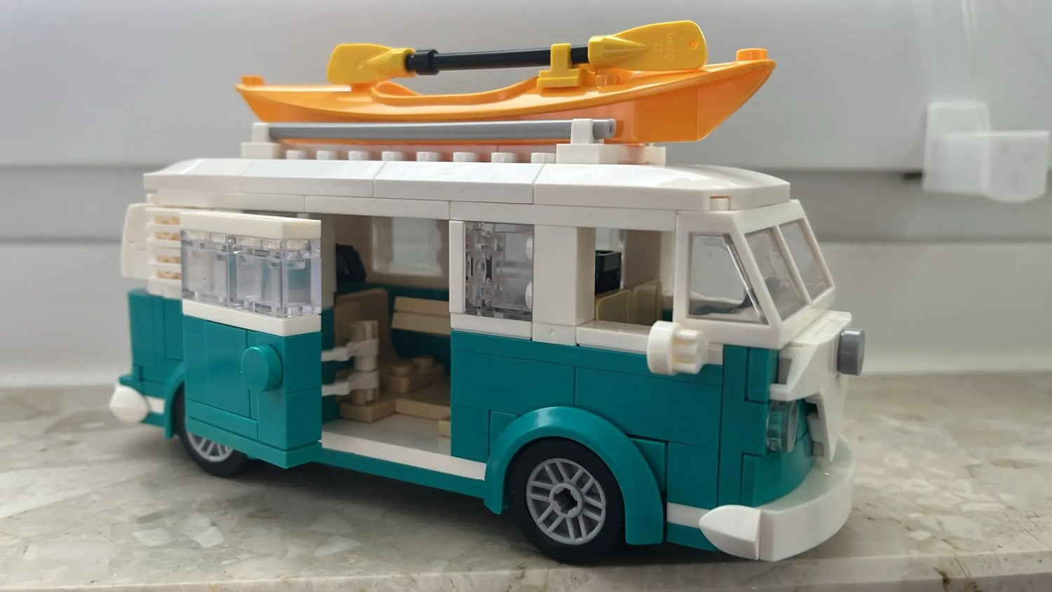 Camper Van Blocks with ABS Plastic, Lego Compatible, No Batteries Required, Safe for 14+