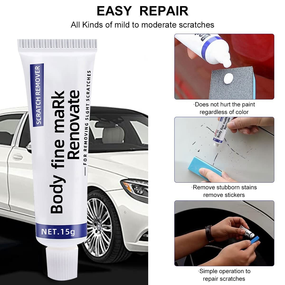 Car Paint Surface Repair Paste – Delivers Effective Polishing and Scratch Removal for Many Types of Paint.
