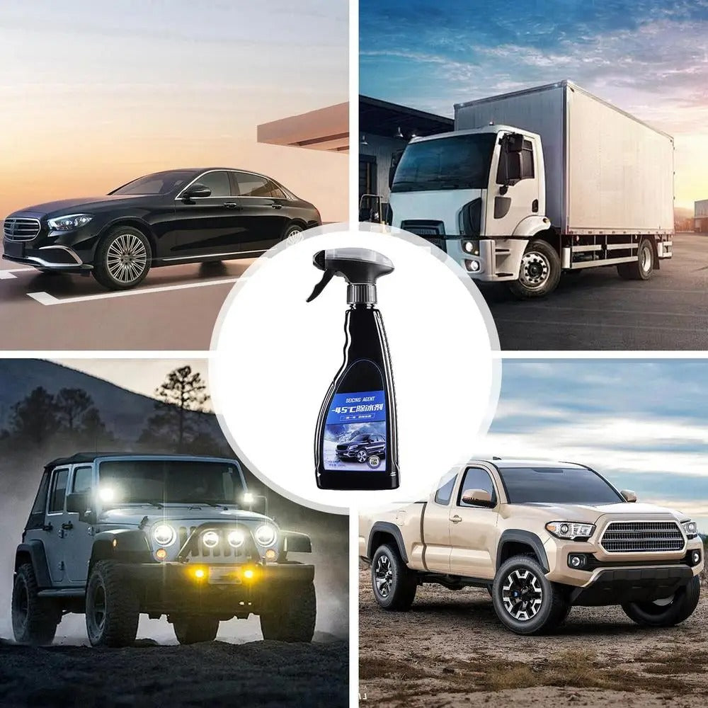 Car Windshield Anti-Freeze Spray – 500ml Safe Material, Easy to Use, Compact & Portable