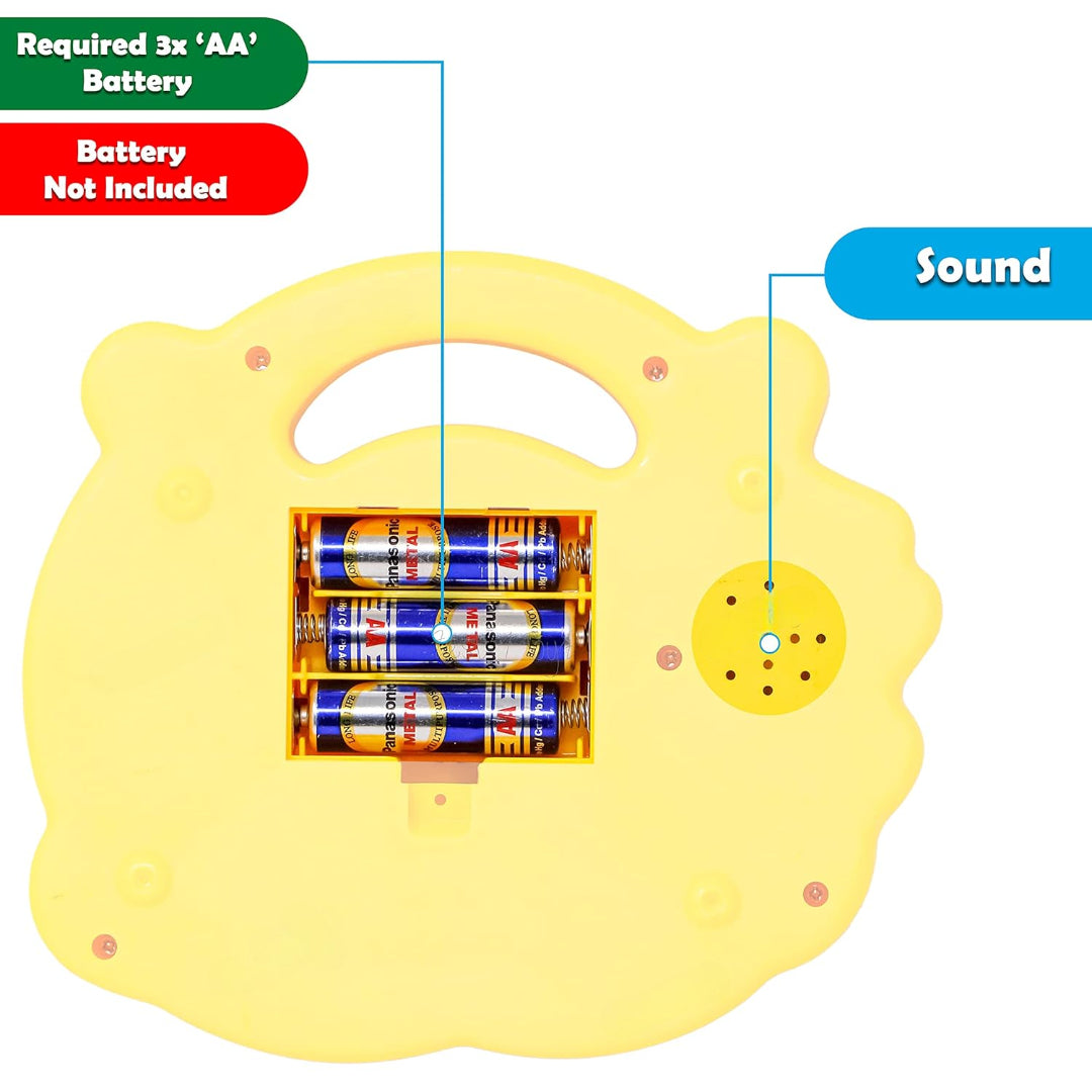 Cartoon Piano Keyboard Toy – Educational Musical Instrument for Kids with Animal Sounds, Flashing Lights