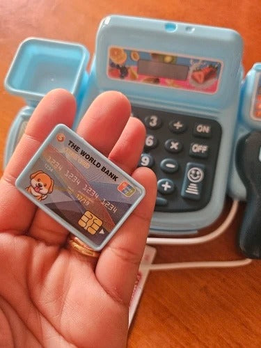 Cash Register Toy with Lights & Sounds, Electronic Gameplay, Safe for Ages 3+