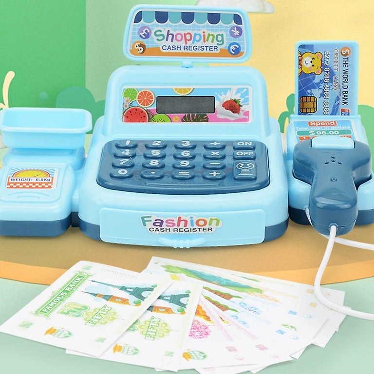 Cash Register Toy with Lights & Sounds, Electronic Gameplay, Safe for Ages 3+
