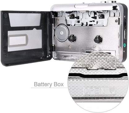 Cassette Tape to USB Converter for MP3 Digital Conversion, Portable Player and Recorder