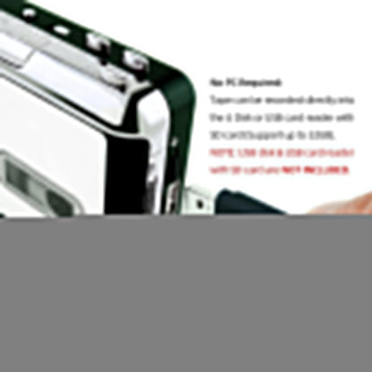 Cassette Tape to USB Converter for MP3 Digital Conversion, Portable Player and Recorder