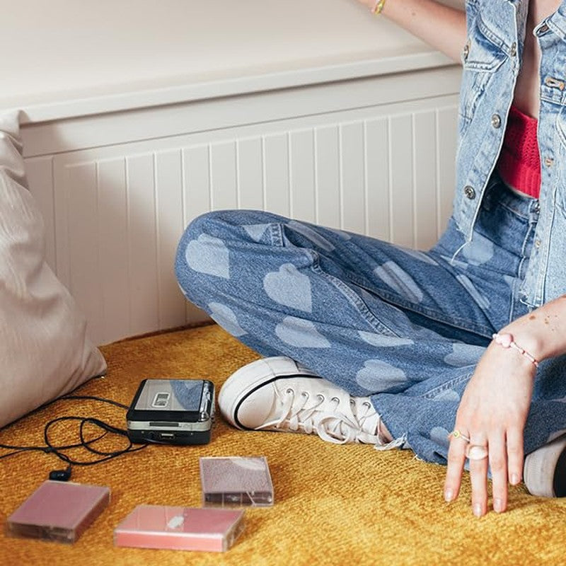 Cassette Tape to USB Converter for MP3 Digital Conversion, Portable Player and Recorder