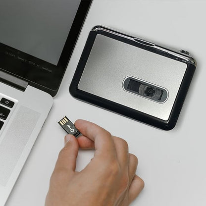Cassette Tape to USB Converter for MP3 Digital Conversion, Portable Player and Recorder