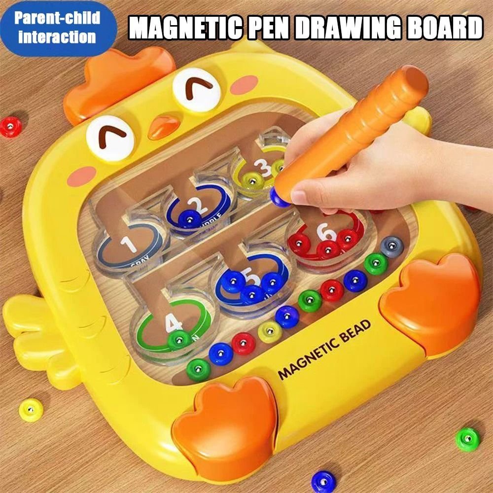 Chicken Montessori Magnetic Maze Educational Toy with Acrylic Cover, Safe for Ages 3+