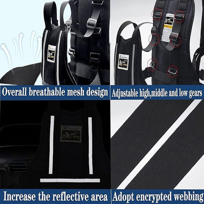 Children Motorcycle Safety Harness Breathable Reflective Adjustable Belt
