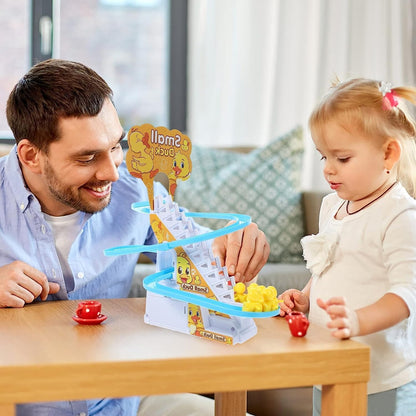 Children's Ducklings Climb with Fun Music & LED Lights and Educational, Safe for Months 9+
