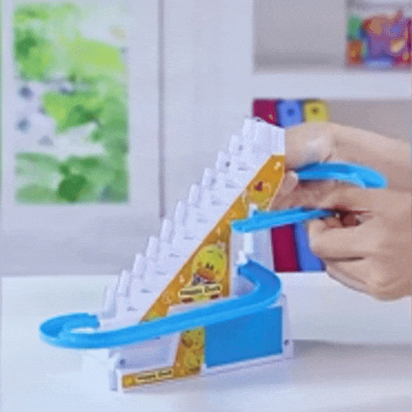Children's Ducklings Climb with Fun Music & LED Lights and Educational, Safe for Months 9+
