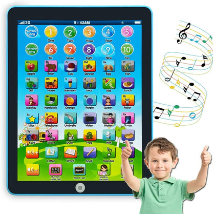 Children's Educational Tablet Interactive Learning Toy for 3-6 Year Olds ABS Plastic