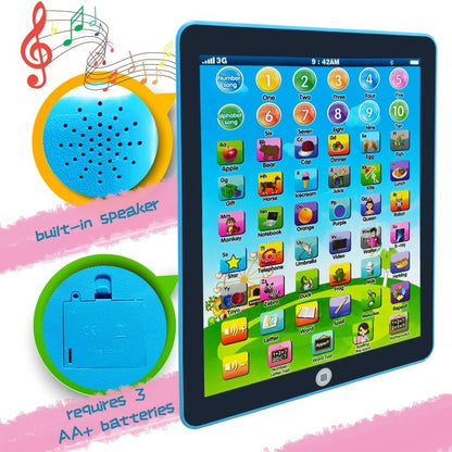 Children's Educational Tablet Interactive Learning Toy for 3-6 Year Olds ABS Plastic