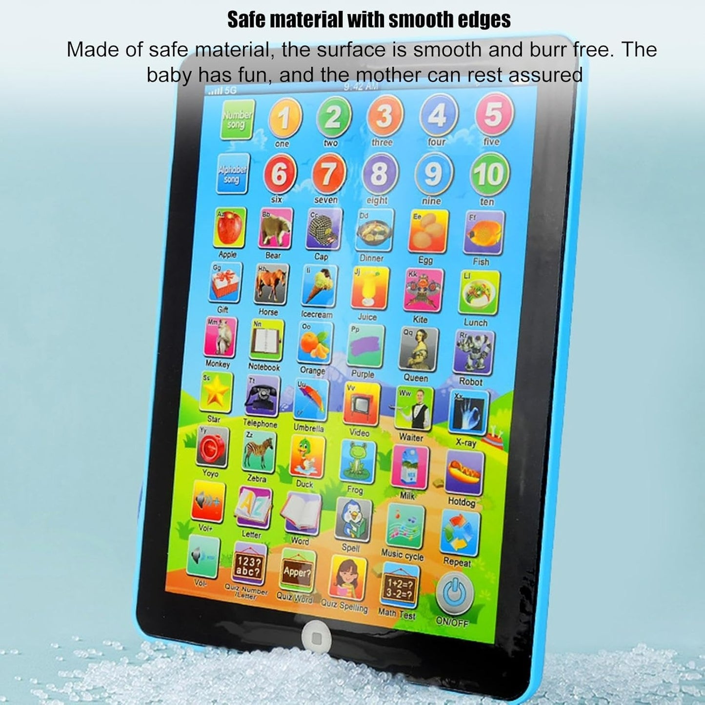 Children's Educational Tablet Interactive Learning Toy for 3-6 Year Olds ABS Plastic