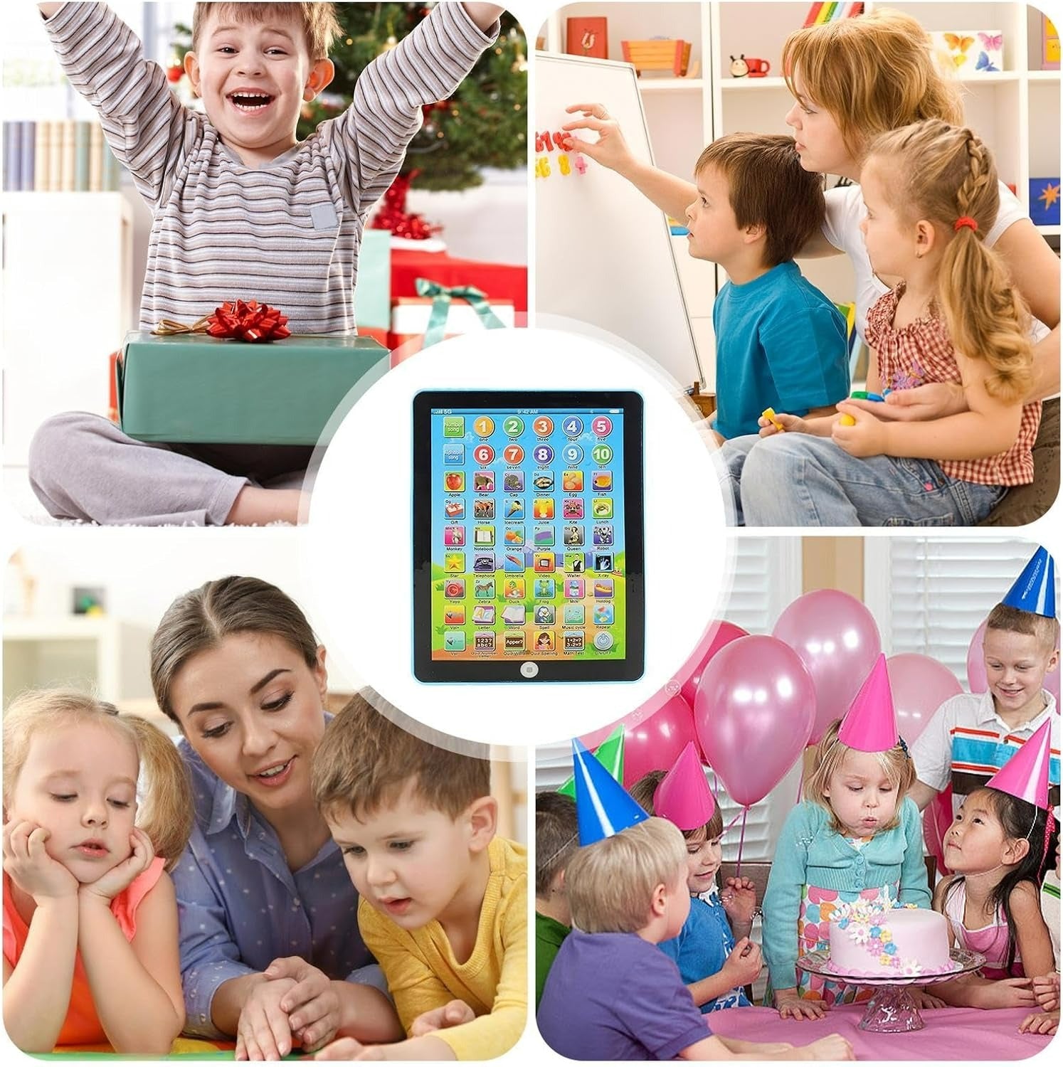 Children's Educational Tablet Interactive Learning Toy for 3-6 Year Olds ABS Plastic
