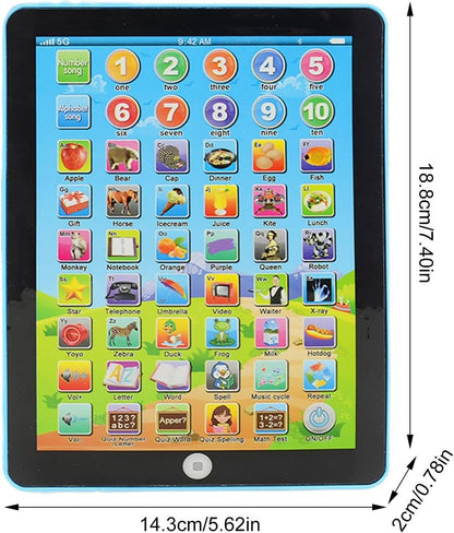 Children's Educational Tablet Interactive Learning Toy for 3-6 Year Olds ABS Plastic
