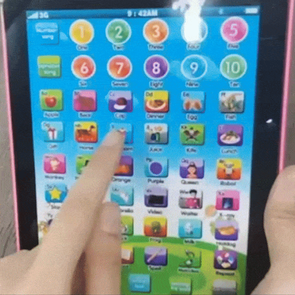 Children's Educational Tablet Interactive Learning Toy for 3-6 Year Olds ABS Plastic