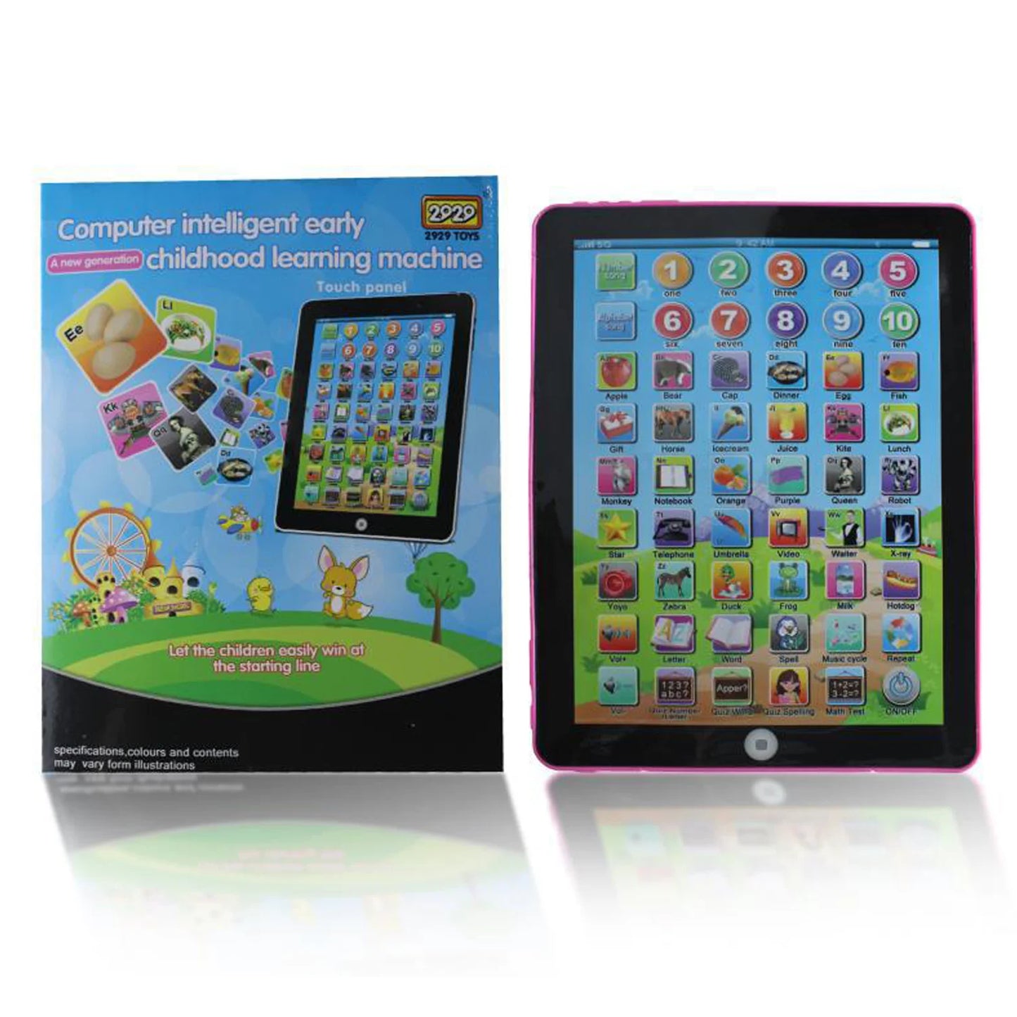 Children's Educational Tablet Interactive Learning Toy for 3-6 Year Olds ABS Plastic