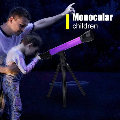 Children's Plastic Telescope with 3 Eyepieces and Tripod Stand