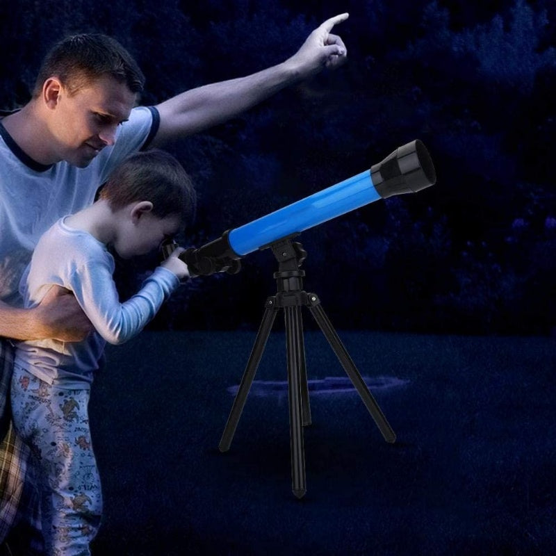 Children's Plastic Telescope with 3 Eyepieces and Tripod Stand