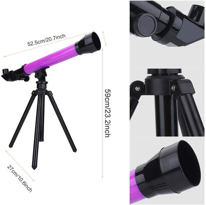 Children's Plastic Telescope with 3 Eyepieces and Tripod Stand