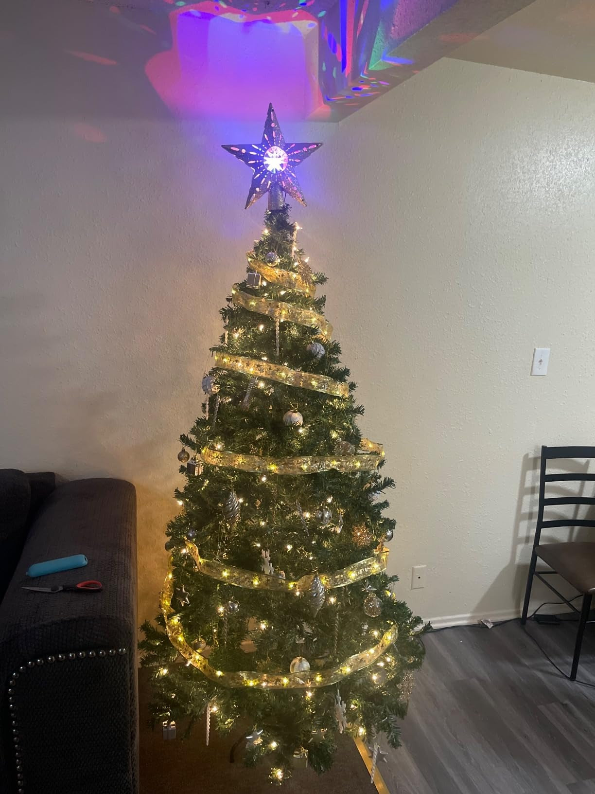 Christmas Ribbon Fairy Lights - Colorful Tree Decoration & DIY Bow Light Strip