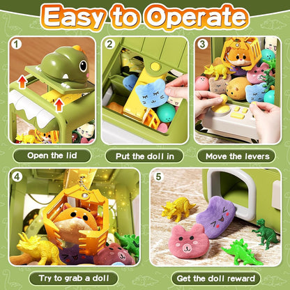 Claw Machine Toy, Enhance Dexterity, Encourage Interaction, Screen-Free Fun, Safe for Ages 3+