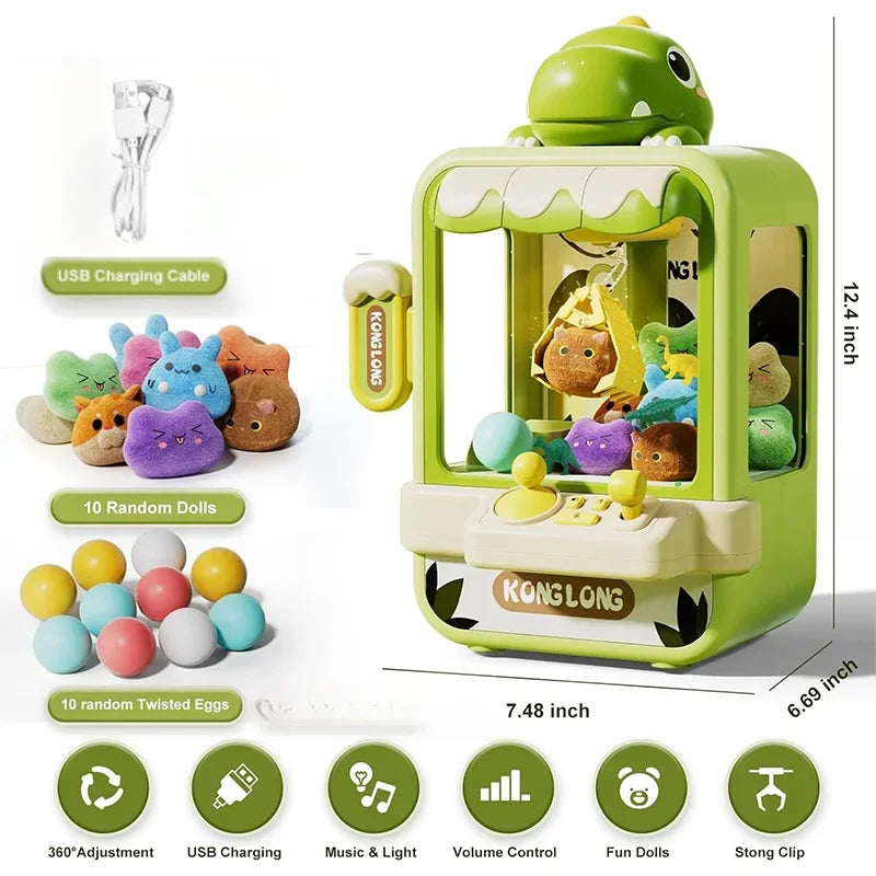 Claw Machine Toy, Enhance Dexterity, Encourage Interaction, Screen-Free Fun, Safe for Ages 3+