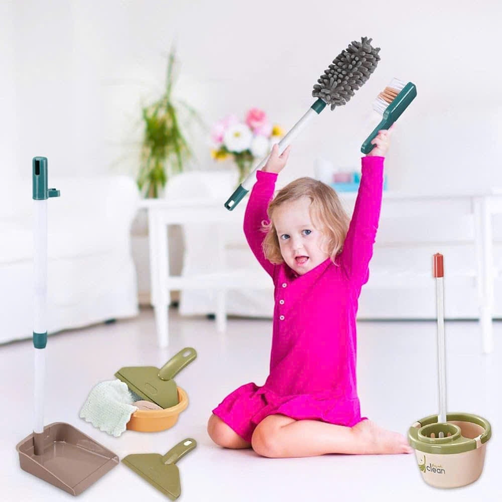 Cleaner Tool Toy with Hanging Rack, Easy to Assemble and Disassemble, Safe for Ages 3
