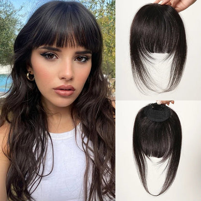 Clip-in Human Hair Bangs - Natural Look & Easy Styling