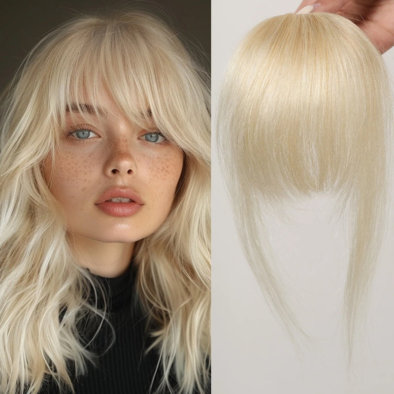 Clip-in Human Hair Bangs - Natural Look & Easy Styling