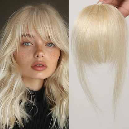 Clip-in Human Hair Bangs - Natural Look & Easy Styling