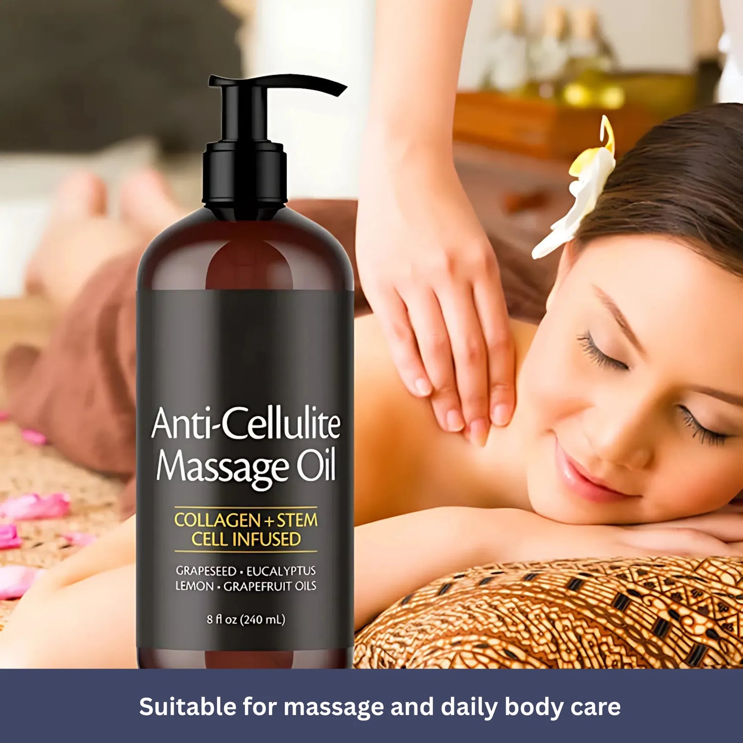 Collagen Firming Anti-Cellulite Body Oil Relaxes Your Body and Brightens, Smooths Skin