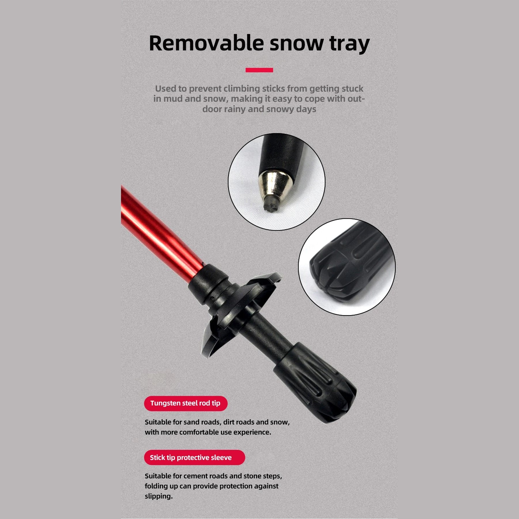 Collapsible Walking Pole - Lightweight Trekking Stick Ideal for Men Women and Seniors