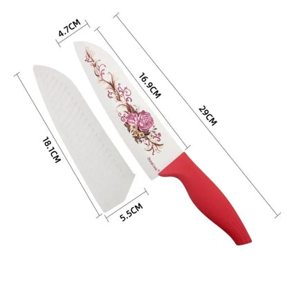 Colorful Zirconium Oxide Ceramic Knife Set with Sheaths
