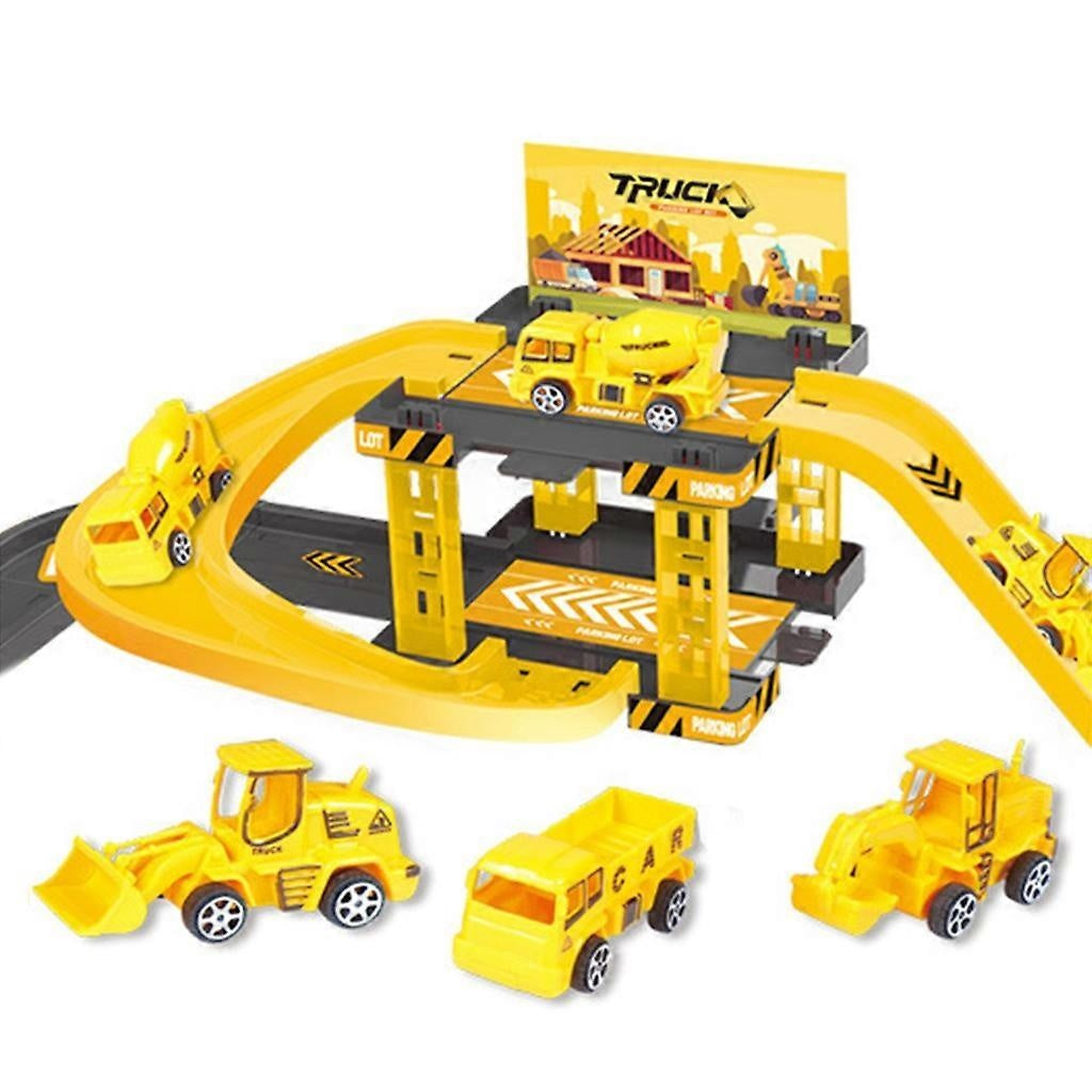 Construction Vehicle Set With ABS Plastic, Lights & Sounds, , Easy Assembly, Gift for 3+