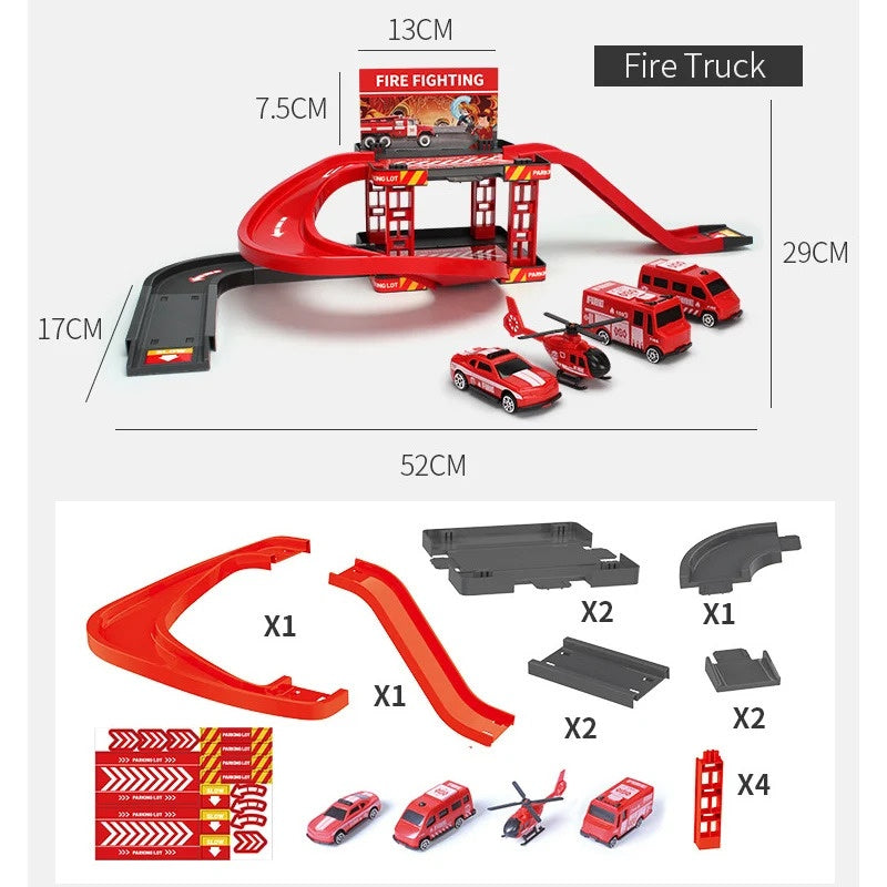 Construction Vehicle Set With ABS Plastic, Lights & Sounds, , Easy Assembly, Gift for 3+