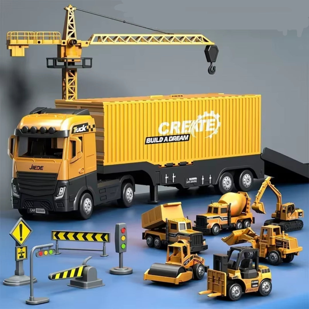 Construction Vehicles Toy, STEM Learning & Imaginative Play, Skill-Building, Safe for Ages 3+