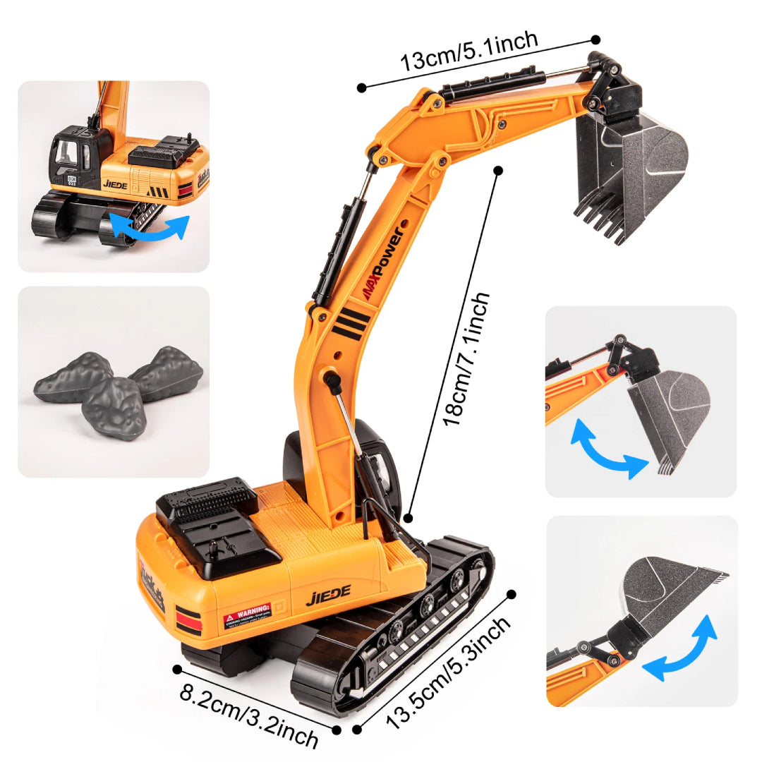 Construction Vehicles Toy, STEM Learning & Imaginative Play, Skill-Building, Safe for Ages 3+