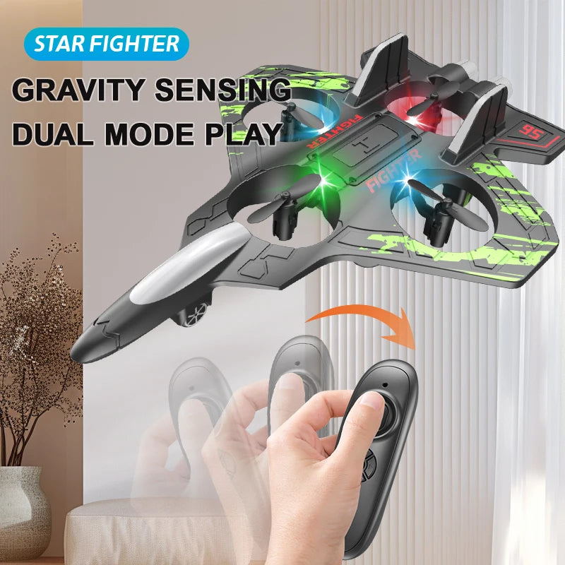 Control Fighter Electric With Stunt & Hovering, Multi-Color LED, Windproof, USB Rechargeable for Ages 14+