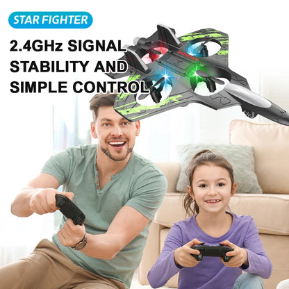 Control Fighter Electric With Stunt & Hovering, Multi-Color LED, Windproof, USB Rechargeable for Ages 14+