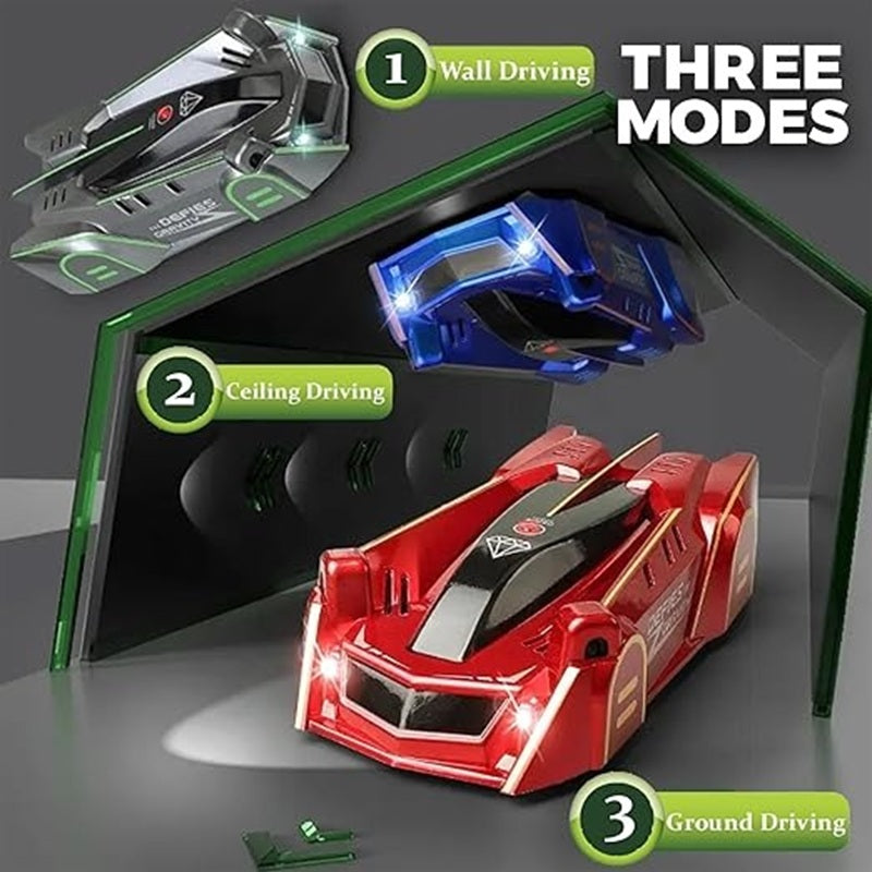 Control Wall-Climbing Car with Lighting Sensors, Long Battery Life, Infrared Remote Control  – Safe for Ages 3+