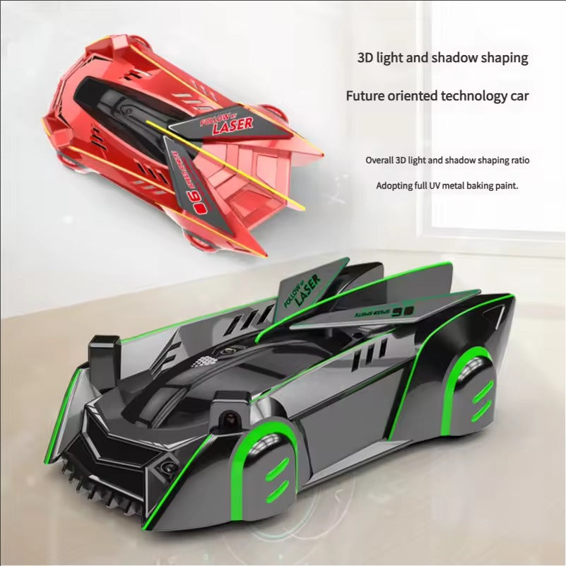 Control Wall-Climbing Car with Lighting Sensors, Long Battery Life, Infrared Remote Control  – Safe for Ages 3+