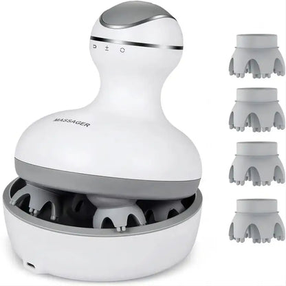 Cordless Electric Scalp Massager for Hair Growth and Relaxation