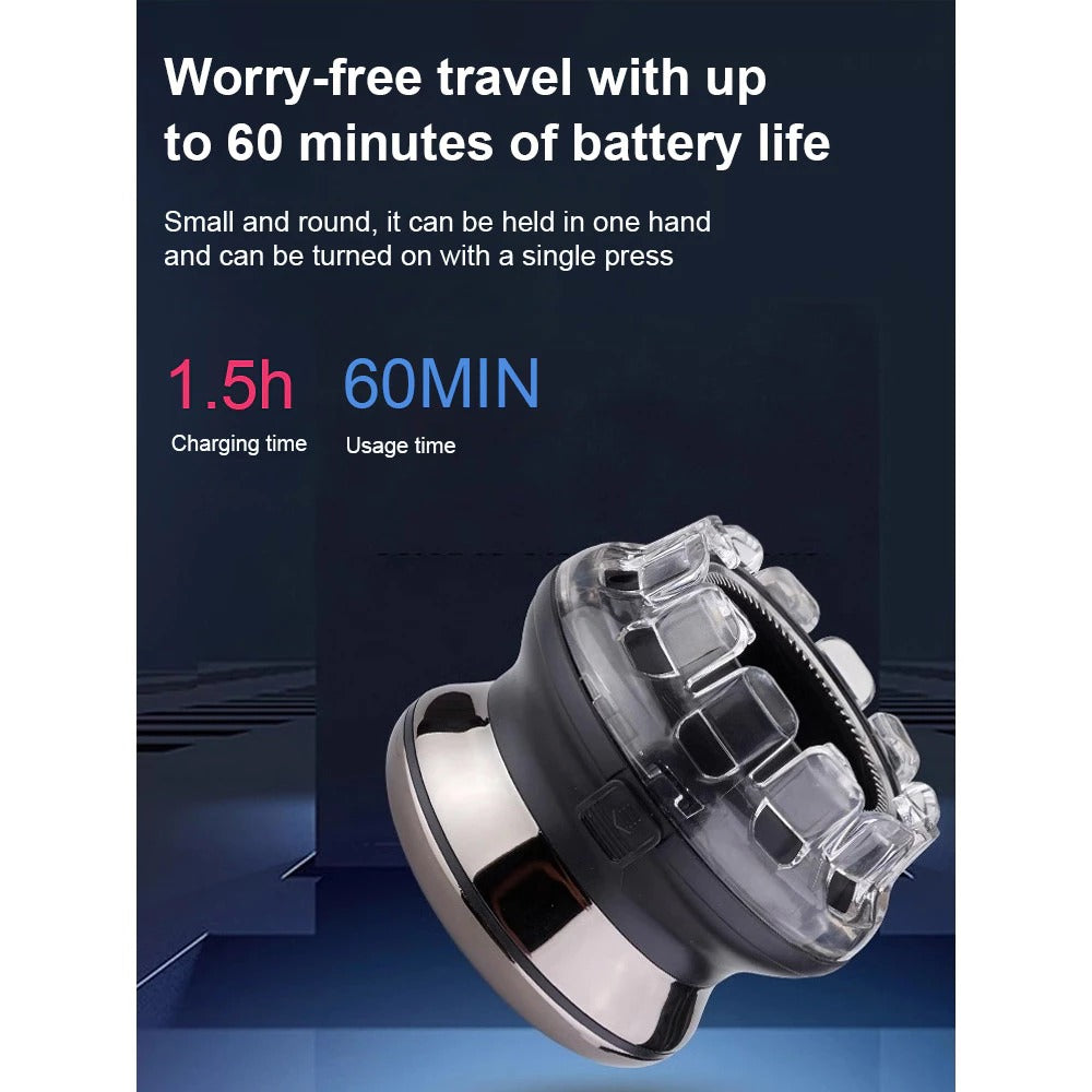 Cordless Hair Clipper with LED Display – 4-Length Settings (3-6-9.5-12mm), USB Fast Charging, Stainless Steel Blade