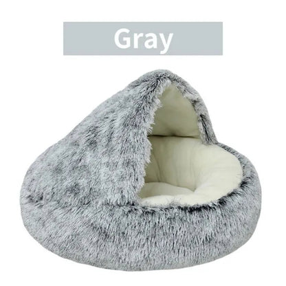 Cozy Bed for Dogs and Cats with Plush Soft Material, Self-Warming Insulation
