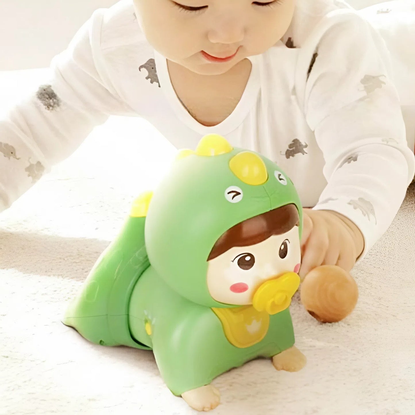 Crawling Baby Doll Toy with Music Light Interactive Educational Walking Dancing Sensory Toys Tummy Time Educational Toy For Toddlers