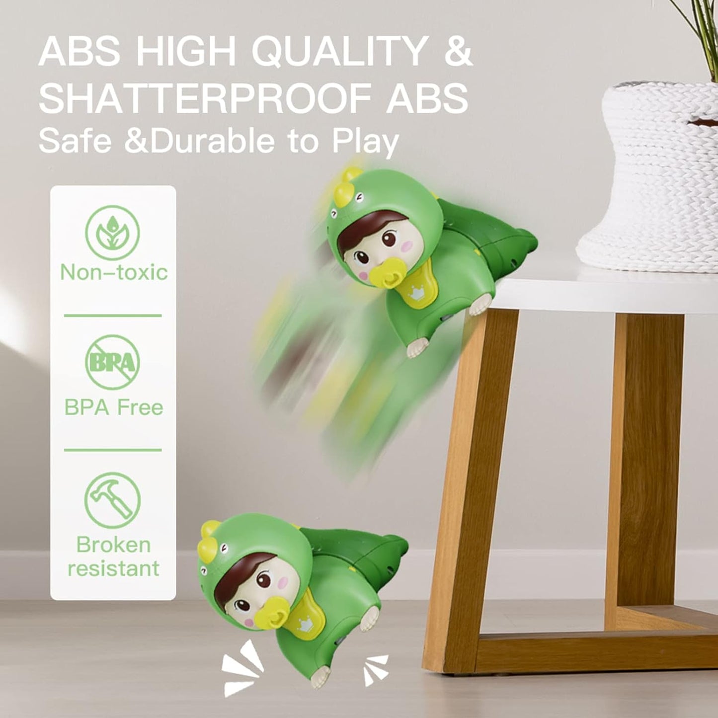 Crawling Baby Doll Toy with Music Light Interactive Educational Walking Dancing Sensory Toys Tummy Time Educational Toy For Toddlers