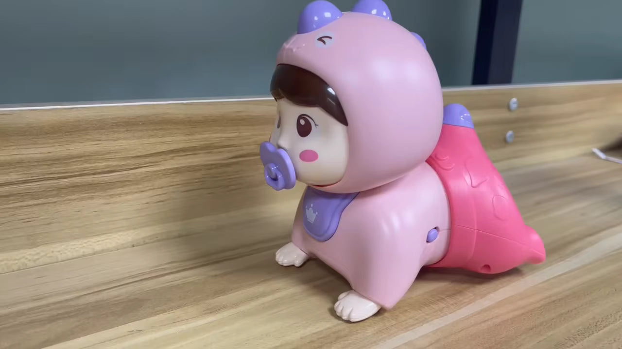 Crawling Baby Doll Toy with Music Light Interactive Educational Walking Dancing Sensory Toys Tummy Time Educational Toy For Toddlers