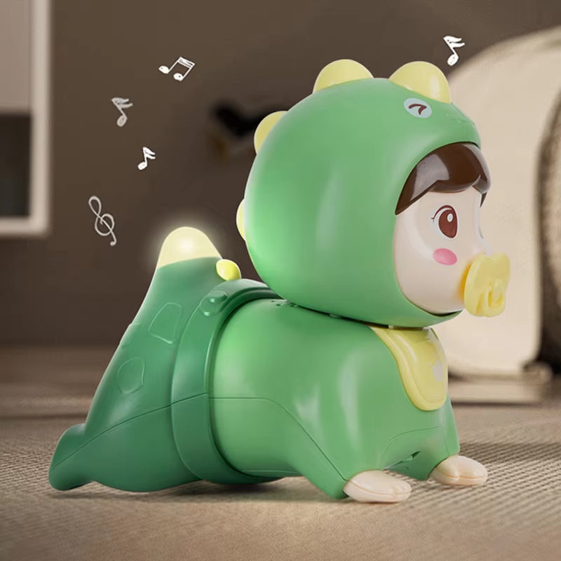 Crawling Baby Doll Toy with Music Light Interactive Educational Walking Dancing Sensory Toys Tummy Time Educational Toy For Toddlers