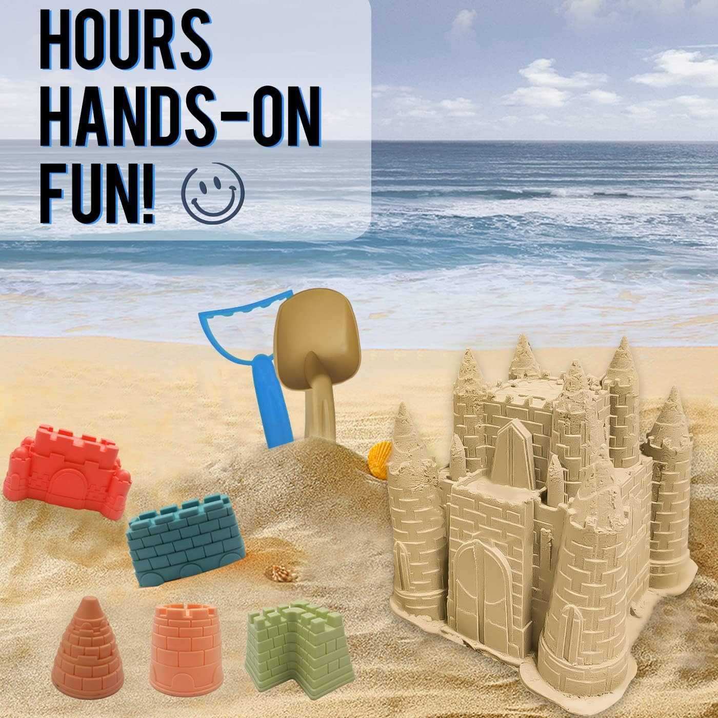 Creative Beach Sand Toy Set with Durable and Portable, Safe Fun for Ages 3+